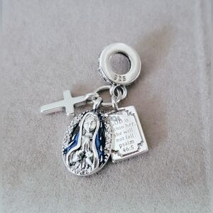 Michelle Burgos Silver Charm Bracelet